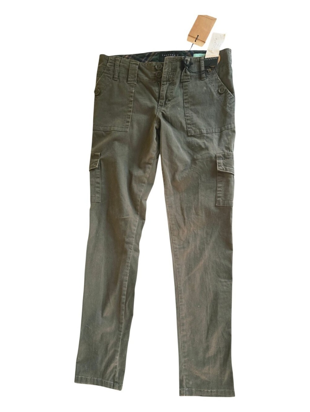 New W/tags Women's Sanctuary Clothing Peace Skinny Cargo Pants Size 28